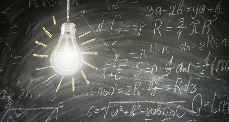 Image of chalkboard with light bulb